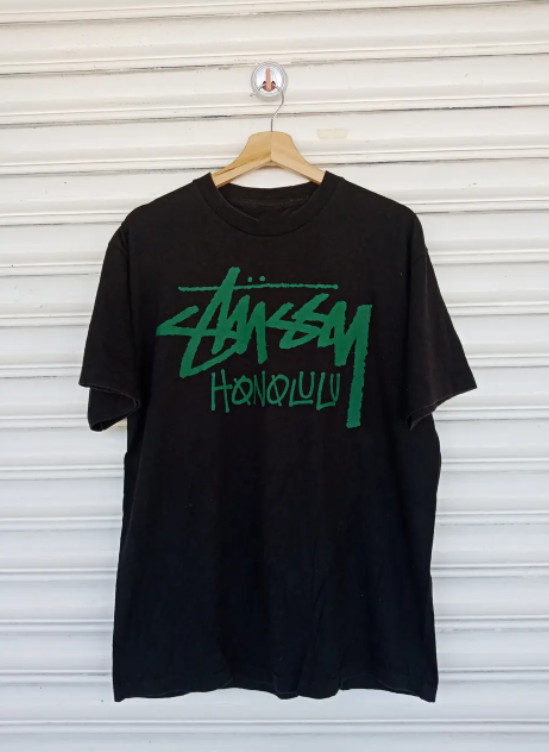 Stussy Honolulu T-Shirt Mens Casual Surf Skate Streetwear Reprint S-5XL