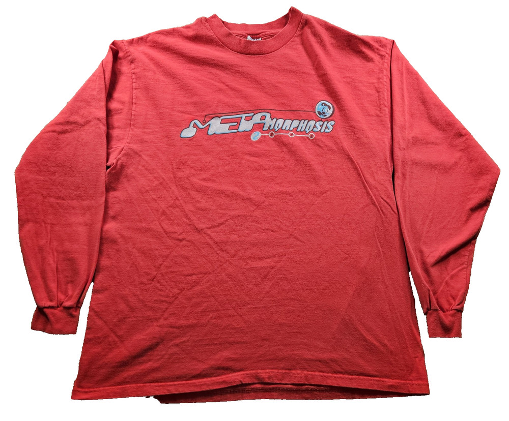 VINTAGE Metamorphosis Band Tee Long Sleeve T-shirt Y2K Skater Religious Size