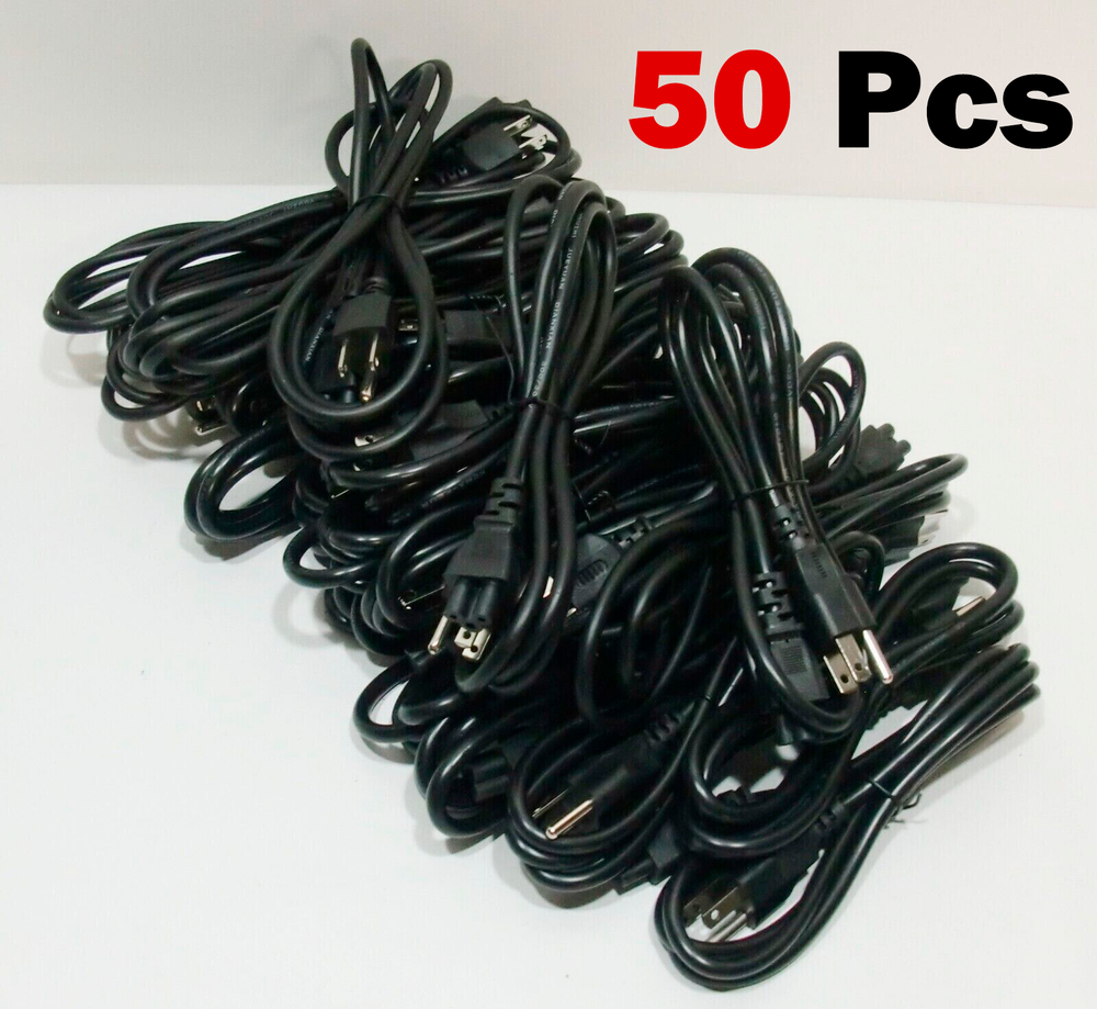 Lot of 50 Branded Power Cord Mickey Mouse For Laptop Dell HP AC Charger GRADE A-image