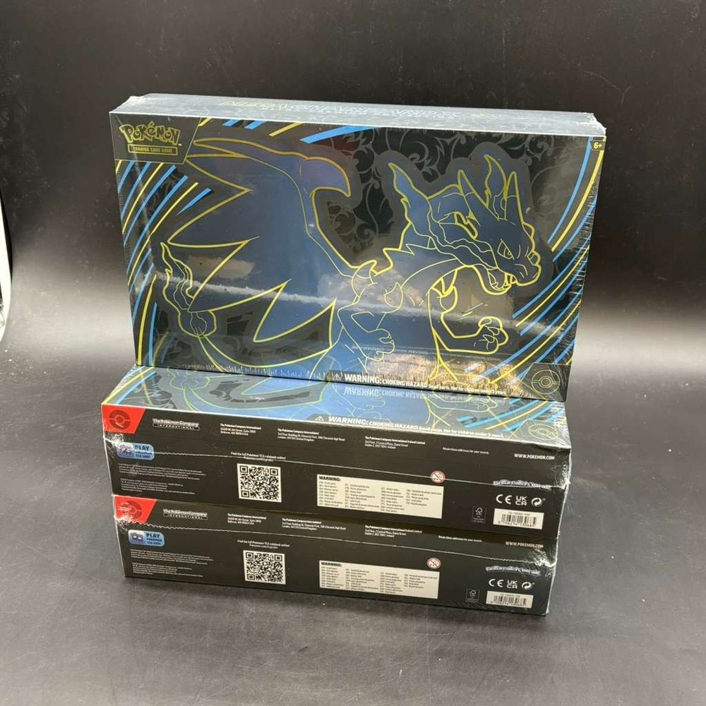 Lot (3) Pokemon TCG Mega Charizard X ex Ultra Premium Collection Box SEALED UPCPROBSTEIN is actively accepting consignments !!