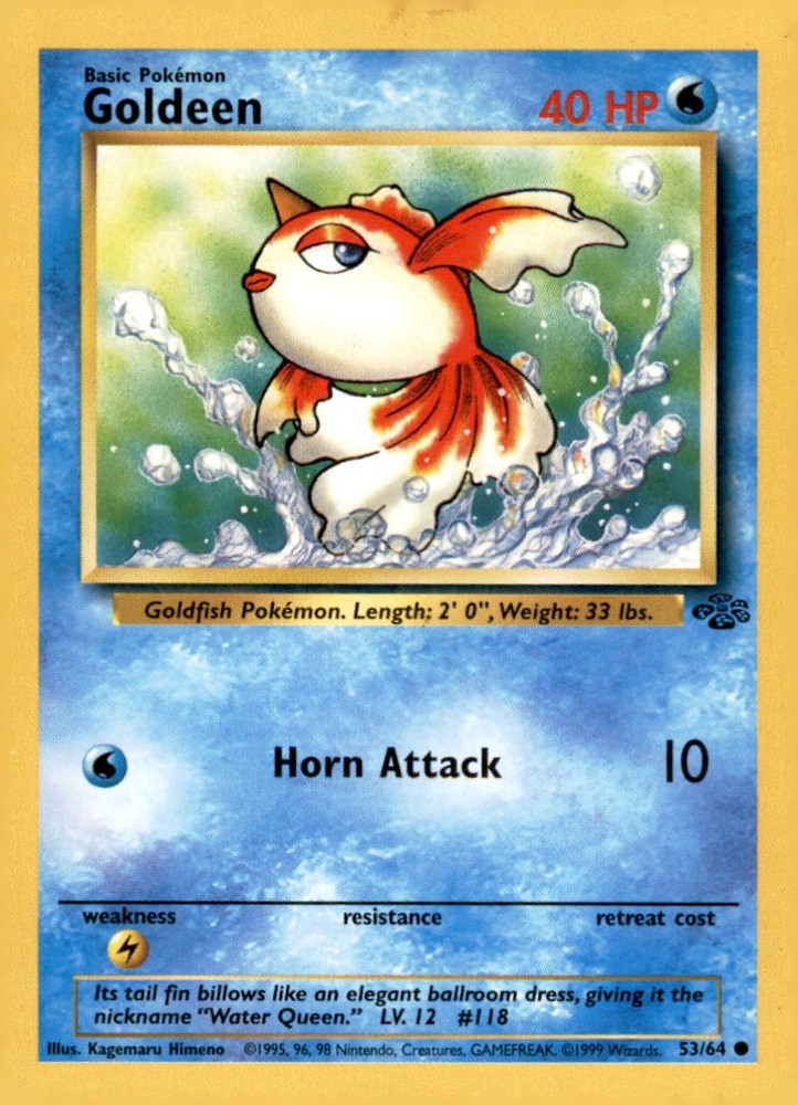 Goldeen Unlimited Common Jungle 53/64 NM