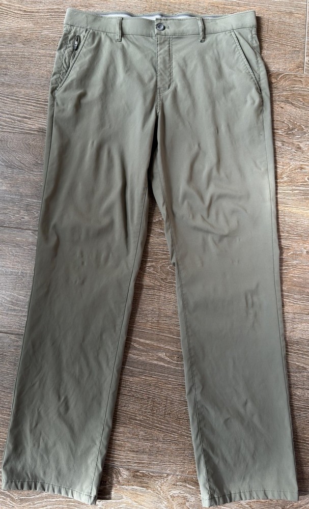 Weatherproof Vintage Men’s Lightweight Performance Tech Pants Olive 36x32