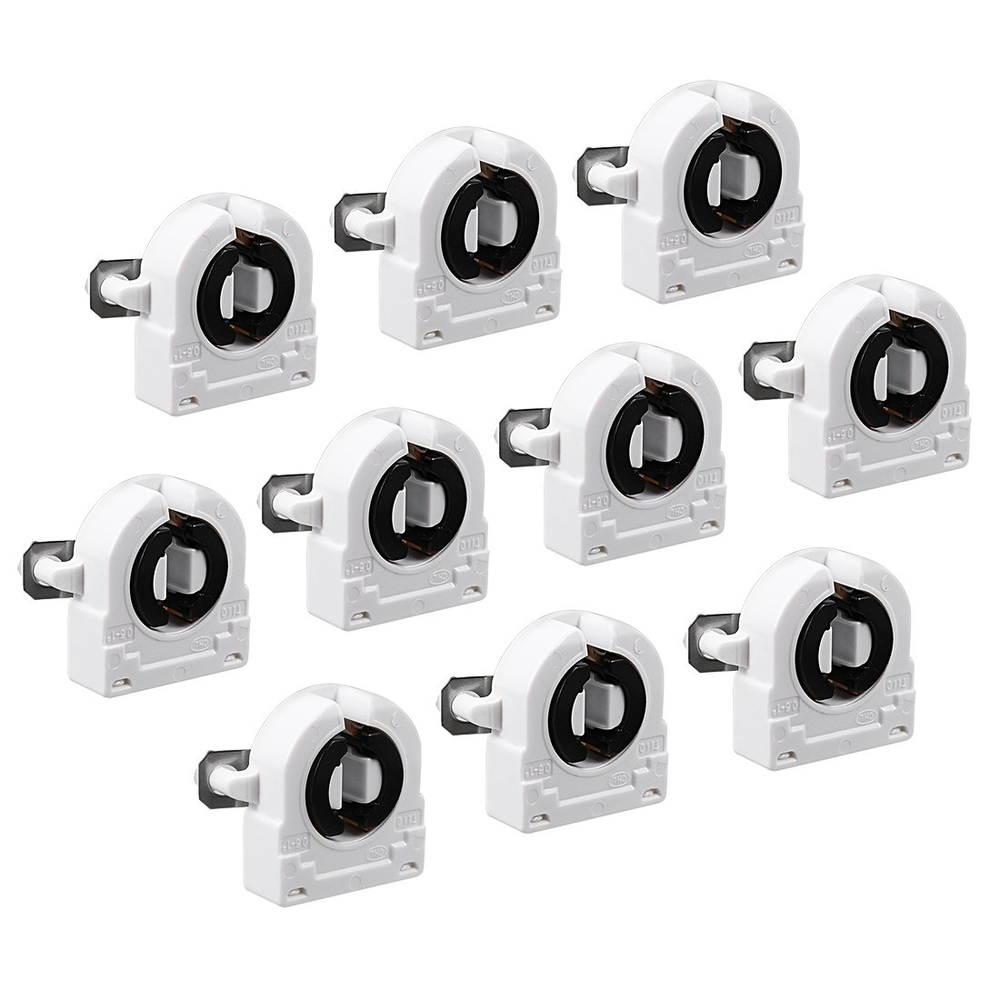10Pcs T8 Fluorescent Light Holder G13 Base Lamp Socket AC 500V 2A