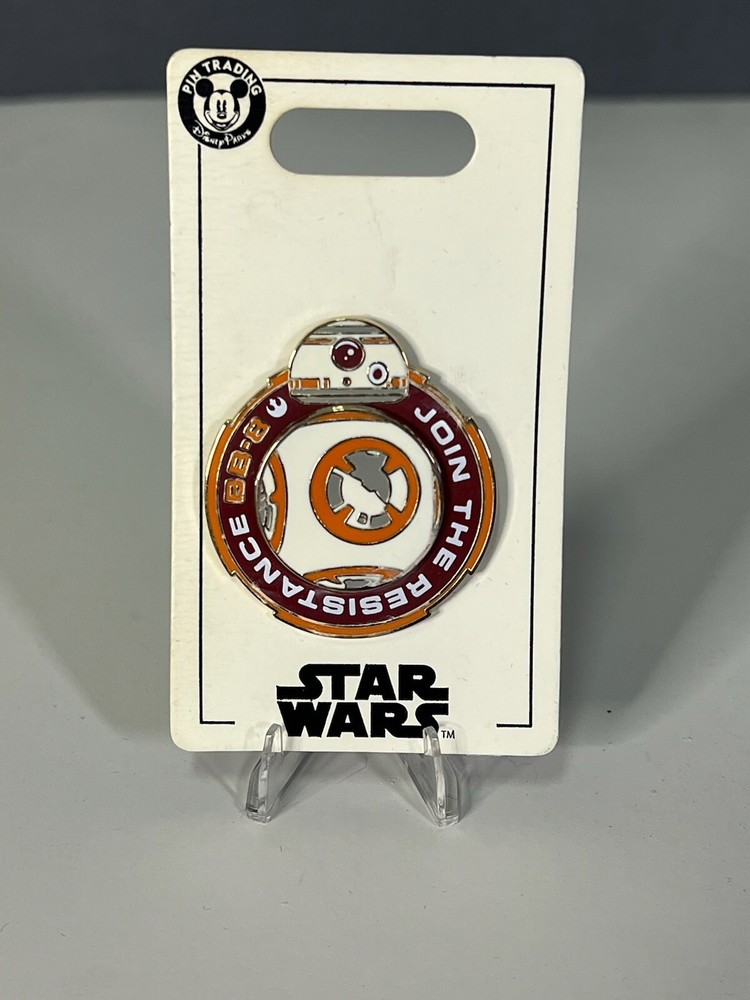 Disney Parks Pin Star Wars BB-8 Droid Join the Resistance Spinner Trading Pin