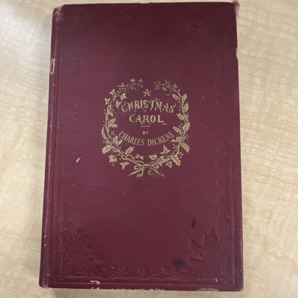 Charles Dickens A Christmas Carol Hardcover Illustrated Inscribed Atlantic 1920