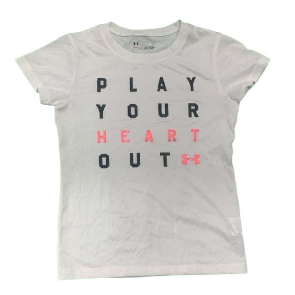 Under Armour Girls  Short Sleeve T Shirt Size 5