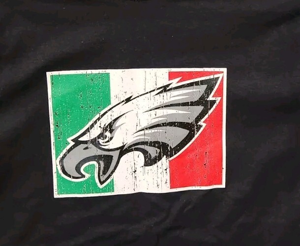 Philadelphia Eagles Distressed Italian Flag T-Shirt - Small