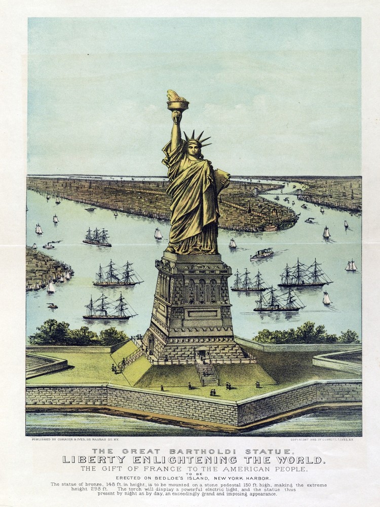 4614.Great bartholdi statue.statue of liberty.POSTER.decor Home Office art