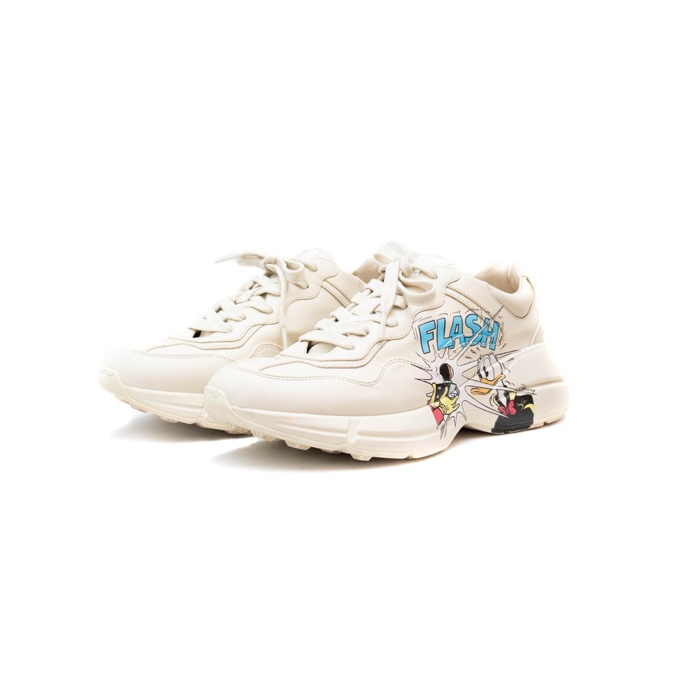 Gucci Disney x Rhyton Donald Duck Sneakers Women Size 6.5 US 9 $860 MRP