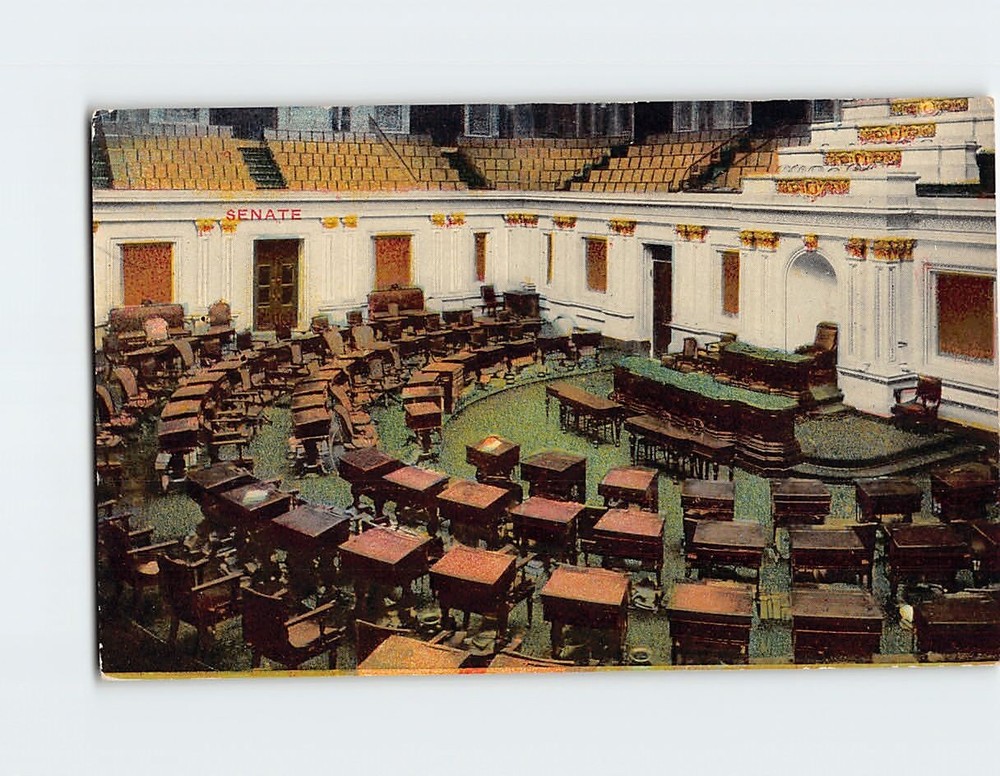 Postcard Senate Chamber US Capitol Washington DC USA