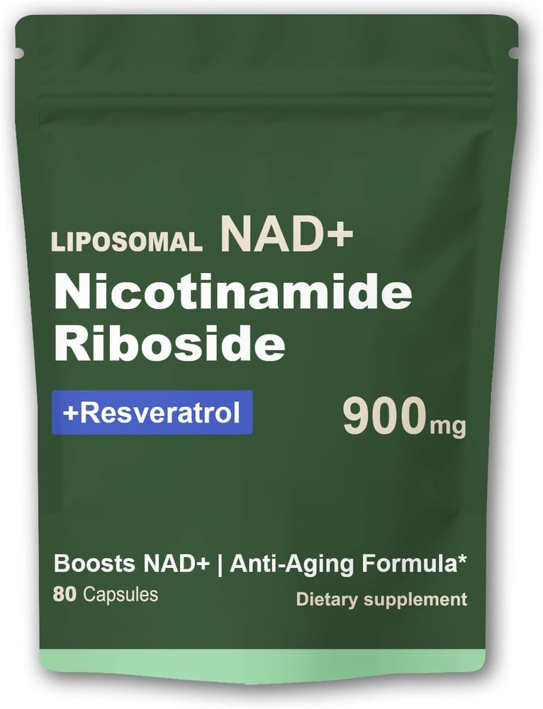Liposomal NAD Supplement with NAD Nicotinamide Riboside Resveratrol 900 MG, Boos