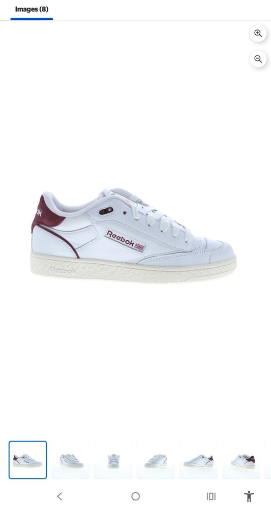 Reebok Club C Bulc Mens White Leather Lace Up Lifestyle Sneakers Shoes size 9.5