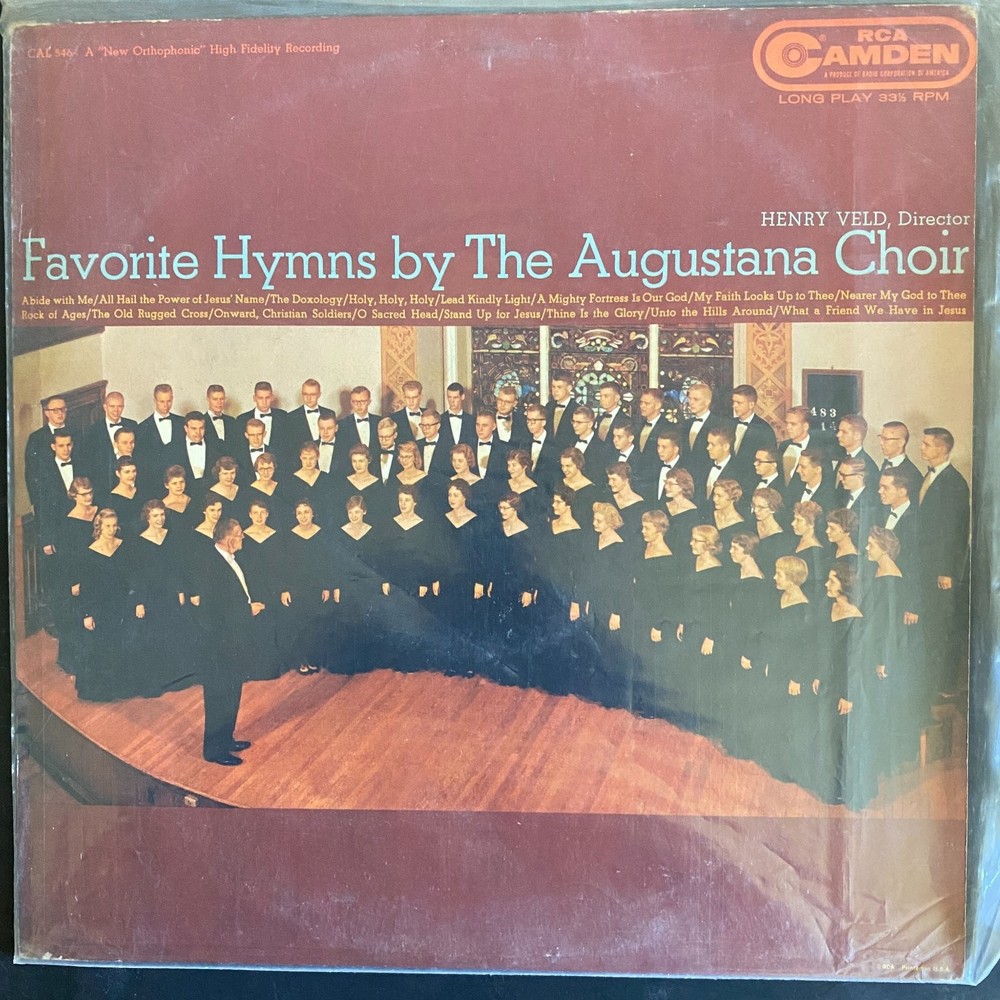 The Augustana Choir – Favorite Hymns LP Record RCA Camden Religious 33⅓ RPM