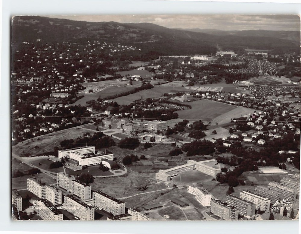 Postcard Aerial View Oslo Norway