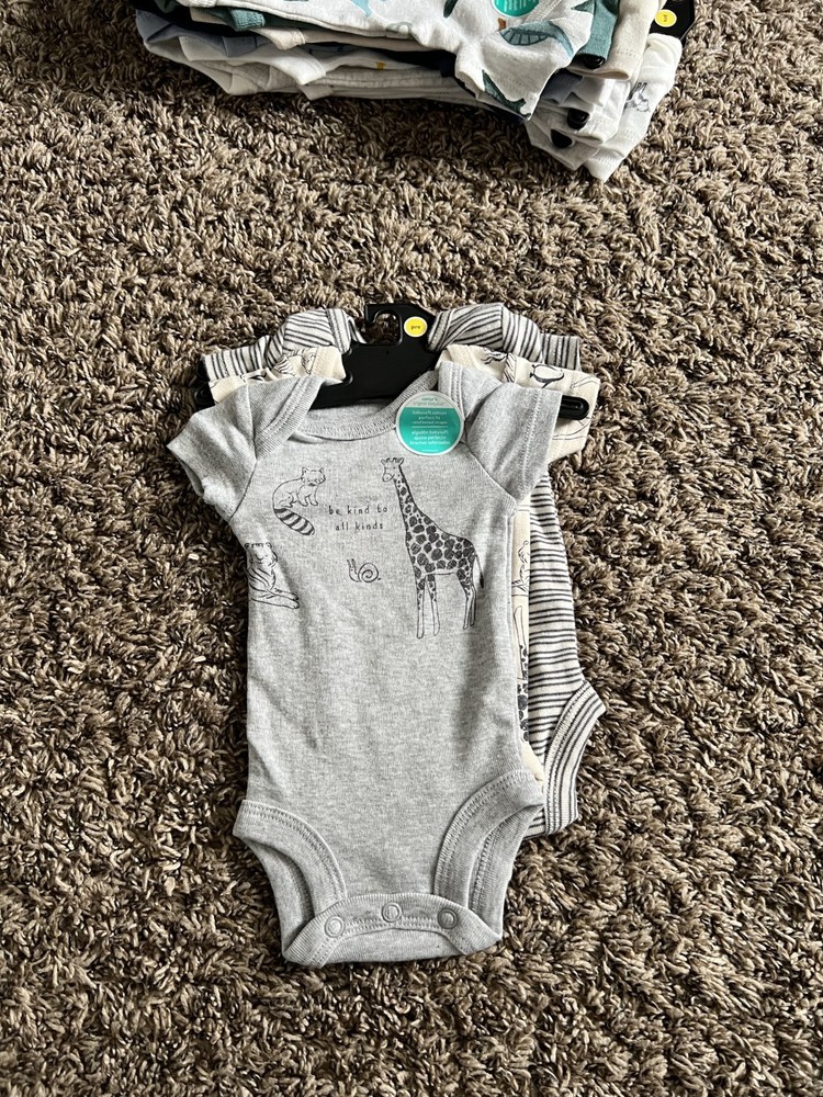 Carter's Child of Mine Baby Bodysuit, 3-Pack, Sizes Preemie