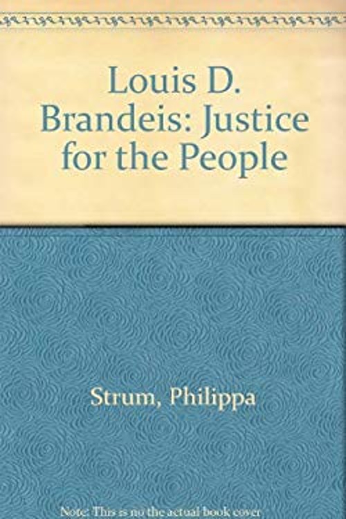 Louis D. Brandeis : Justice for the People Paperback Philippa StrFree US Delivery | ISBN:0805208844