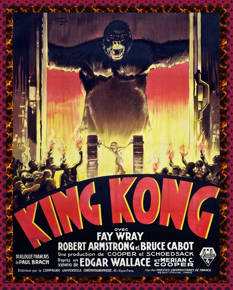 8592.Decoration movie Poster.Home Room wall art design.King Kong film decor