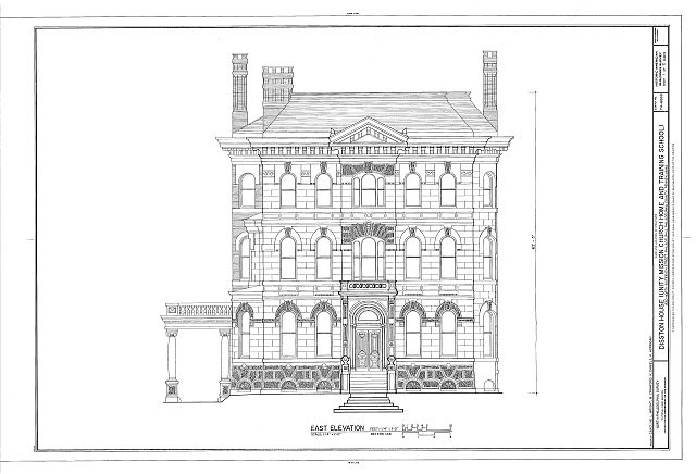 1. East elevation - Disston House, 1530 North 16th Street, Philadelphia,