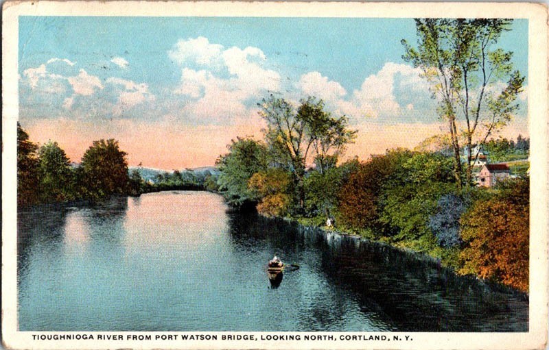 Cortland New York NY : BOAT SCENE m/14 AV5453