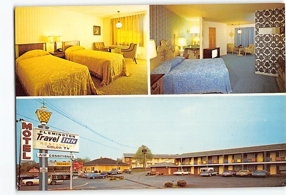 Postcard Flemington Travel Inn Flemington New Jersey USA