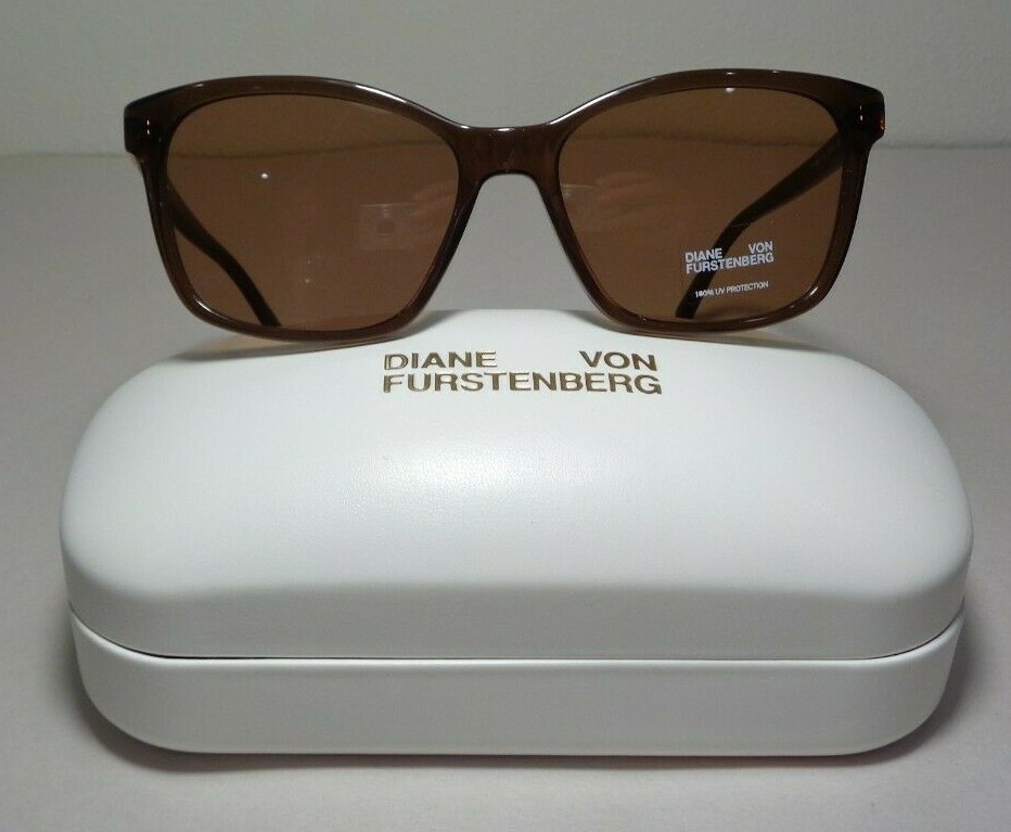 Diane von Furstenberg DVF686S Topaz Crystal New Women's Sunglasses