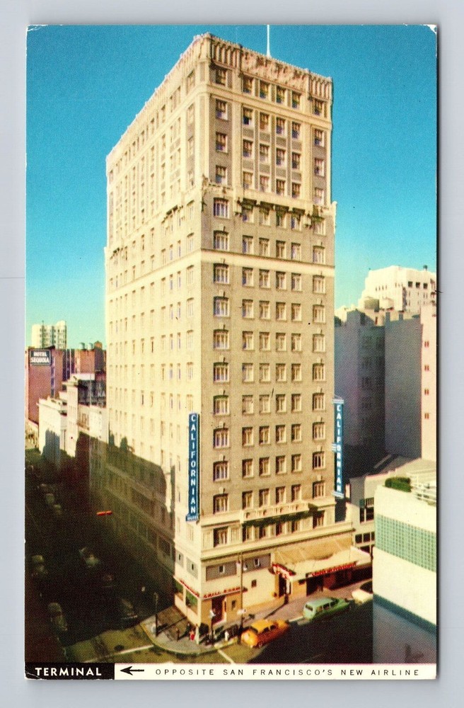 San Francisco CA-California, Hotel Californian, Vintage Postcard