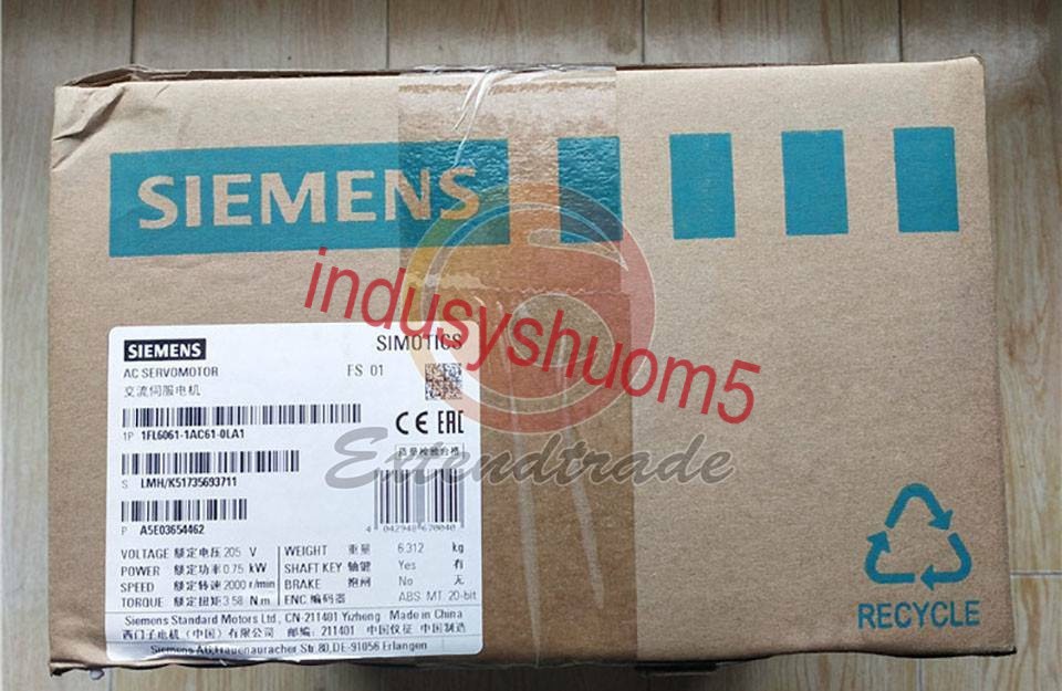 1PC NEW SIEMENS Servo Motor 1FL6061-1AC61-0LA1