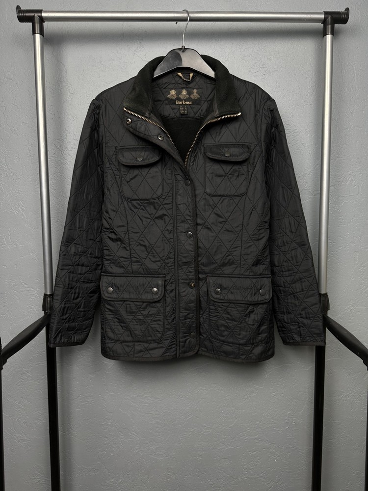 Barbour Vintage Womens Utility Polarquilt Quilted Jacket Size UK 12