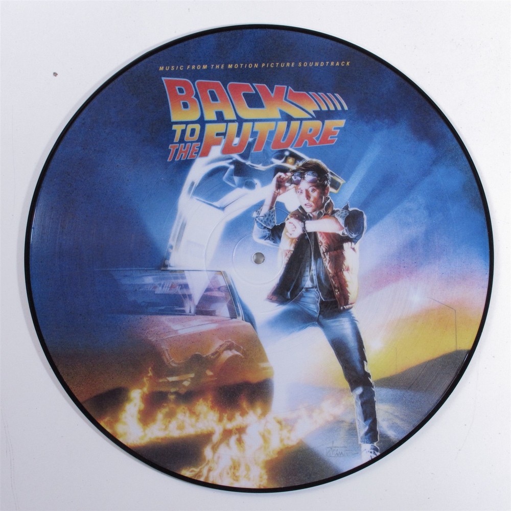 BACK TO THE FUTURE OST Various Artists GEFFEN/UME LP VG+ picture disc reissue c