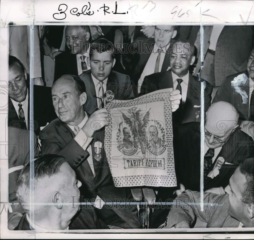 1960 Press Photo Adlai Stevenson at Democratic National Convention in Chicago