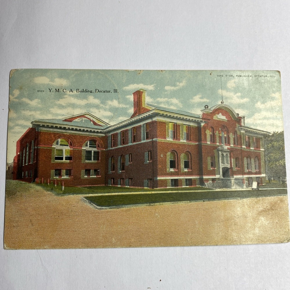 Postcard 1910  Y.m. C. A.   Building Decatur ill.