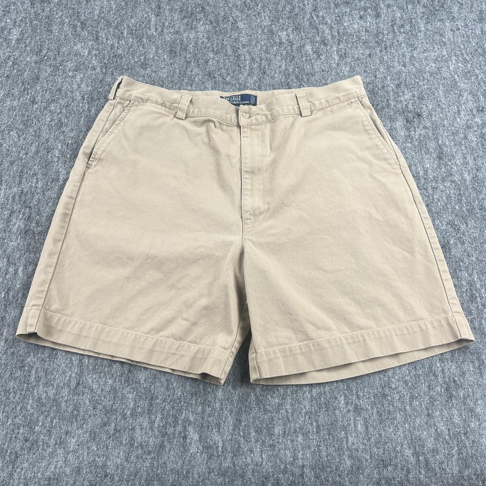Polo Ralph Lauren Shorts Mens 40* Beige Philip Short Classic Chino Cotton