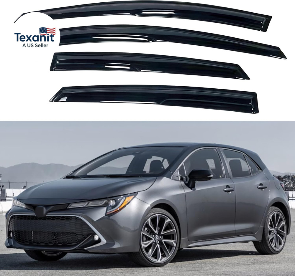 IG Window Visors Fit for 2020-2026 Toyota Corolla Hatchback, Out-Channel Rain Gu