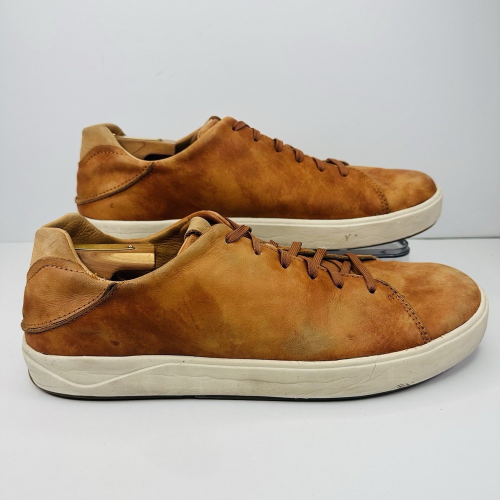 OluKai Lae’ahi LI ‘ILI Sneakers Men's Size 13 Kukui Brown Leather Casual Shoes