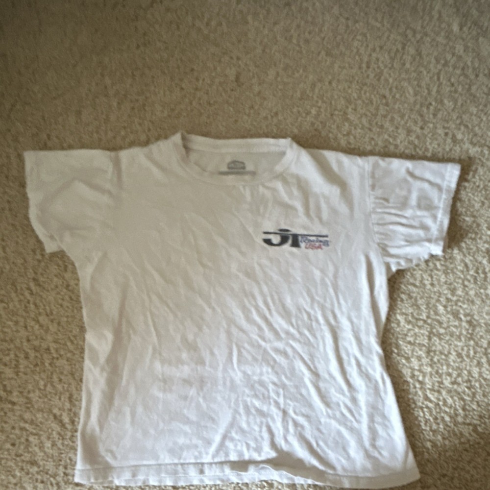 Honda Racing Team Graphic Men's White Cotton Crew Neck T-Shirt Size S