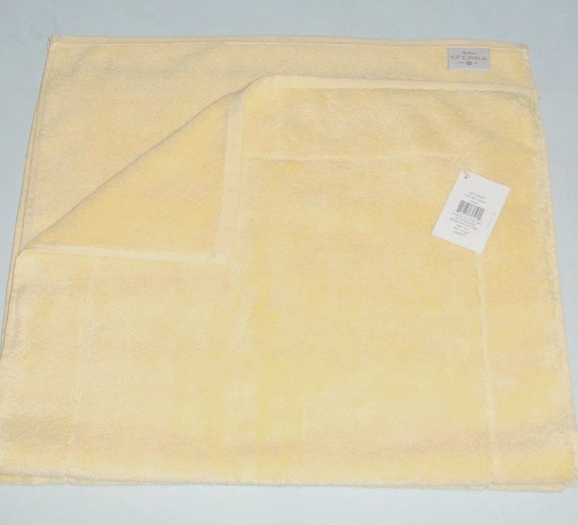 Sferra Amira Bath Tub Mat Corn Yellow Soft Combed Cotton 20x35