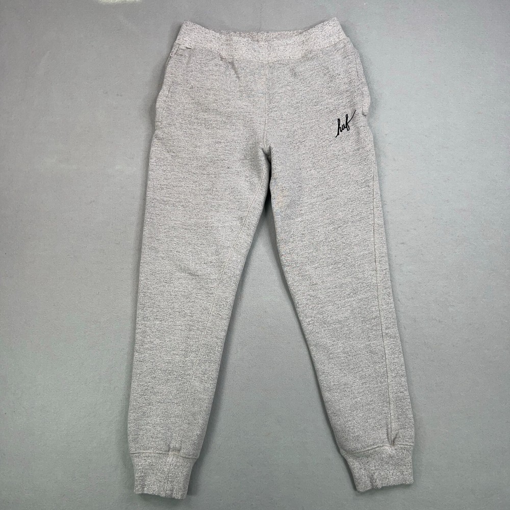 HUF Joggers Mens Small Gray Heather Sweat Pants Lounge Street Skate Active