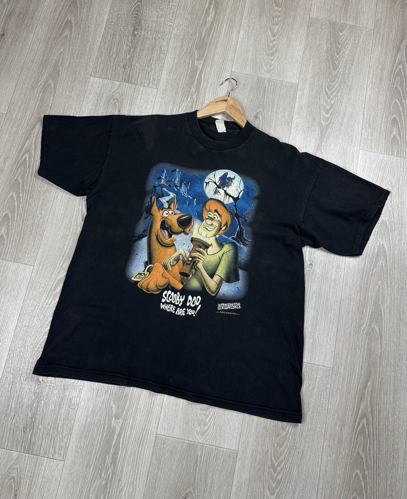 Vintage 1996 Scooby Doo “Where are you!” Cartoon Network Stanley Desantis Shirt
