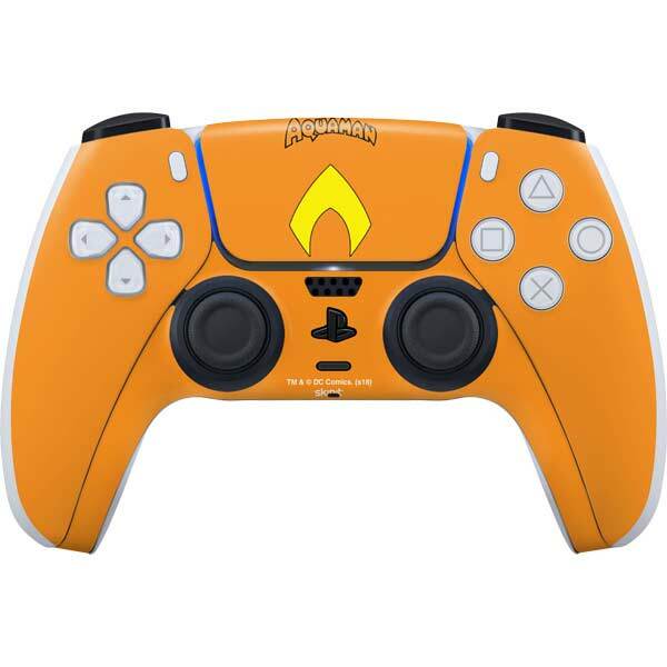 DC Comics Aquaman PS5 Controller Skin - Aquaman Official Logo