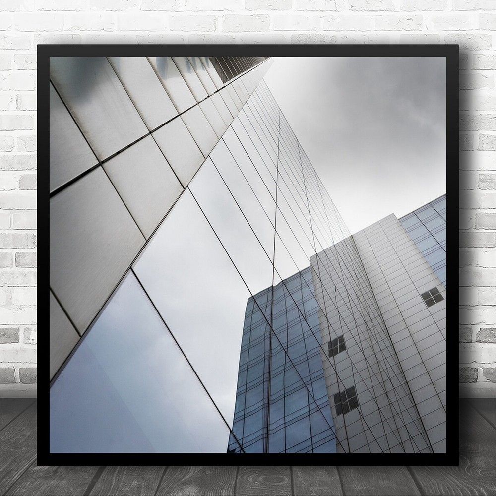 Architecture Reflection Building Urban City Cityscape Brussels Square Art Print