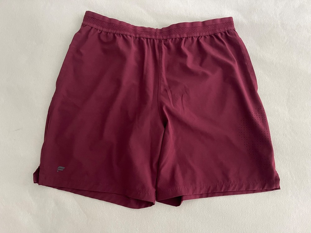 FABLETICS Burgundy Two Pocket Men's Athletic Shorts Size Large 36
