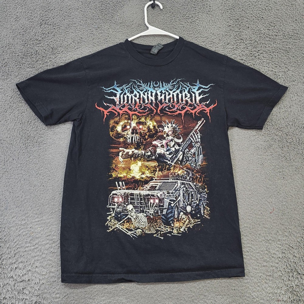 Lorna Shore Shirt Mens Medium Black 2024 North America Tour Graphic Metal Tee