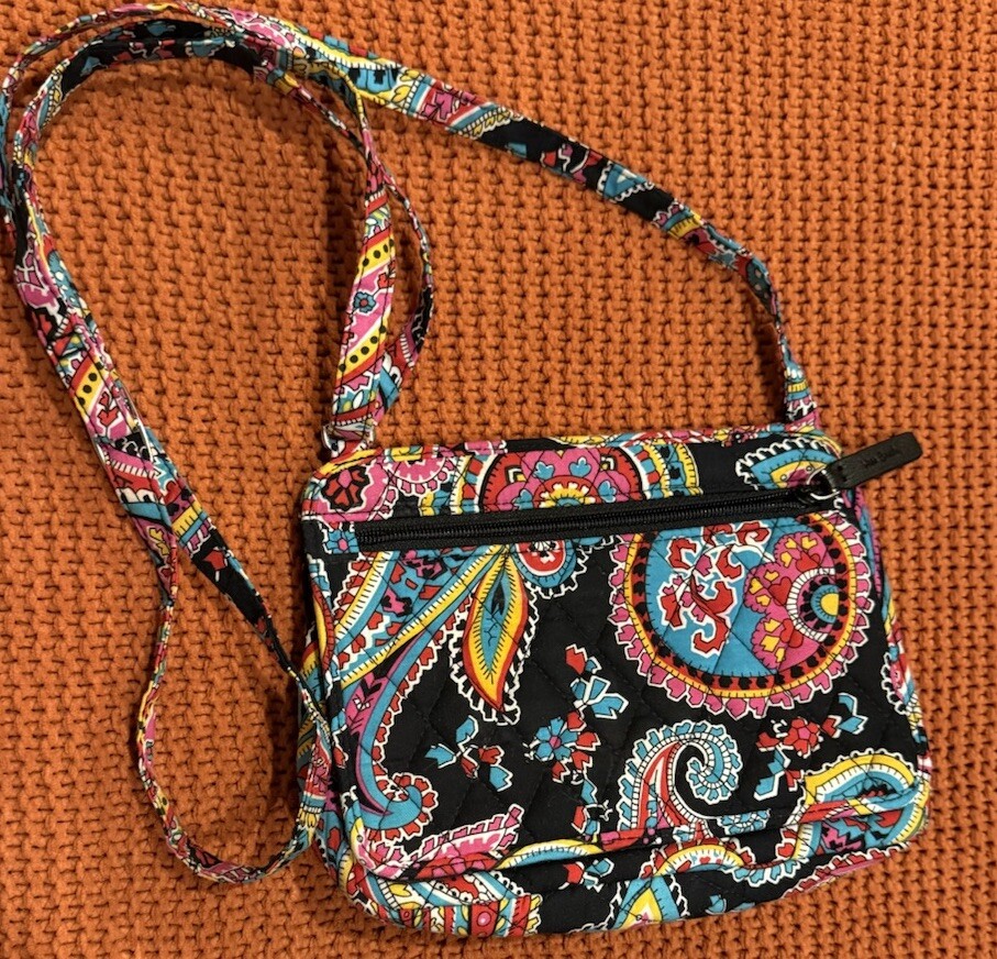 Vera Bradley Paisley Purse Hipster Y2K Crossbody Bag Adjustable Travel