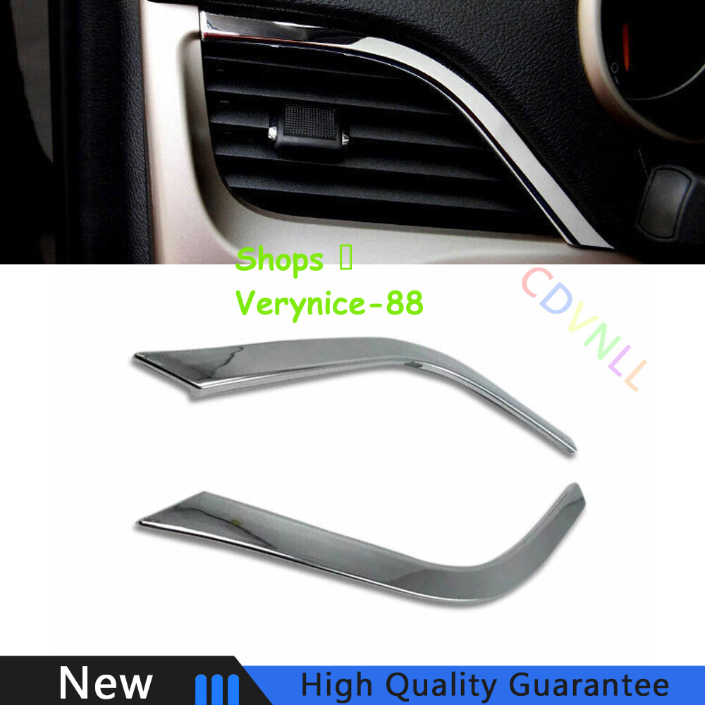 For Jeep Cherokee 2014-2020 Chrome Silver Left And Right Air Outlet Vent Trim 2*