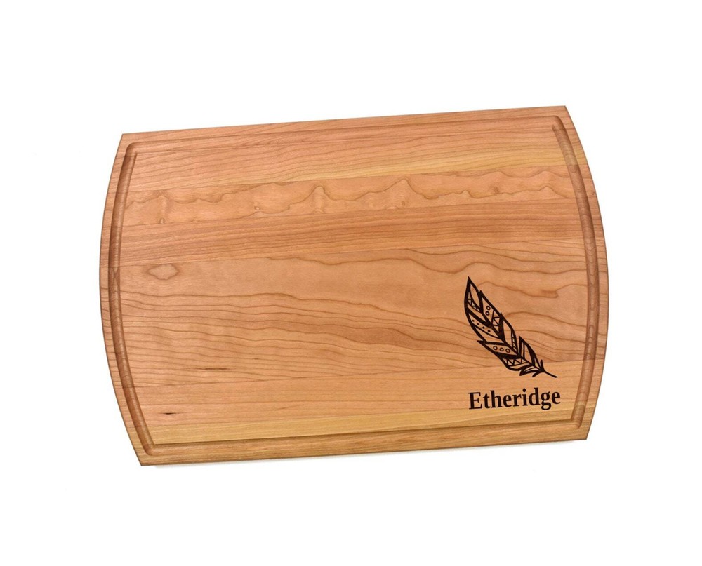 Feather Cutting Board | Feather Charcuterie Board | Custom Serving Tray |