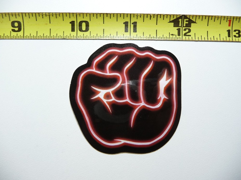 Protest Power Neon Fist Decal Sticker for Laptop Fun Decor