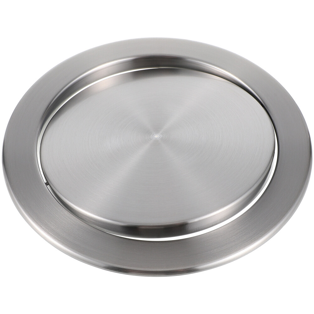Stainless Steel Kitchen Garbage Can Grommet Swing Lid Trash Can Lid Flap Lid