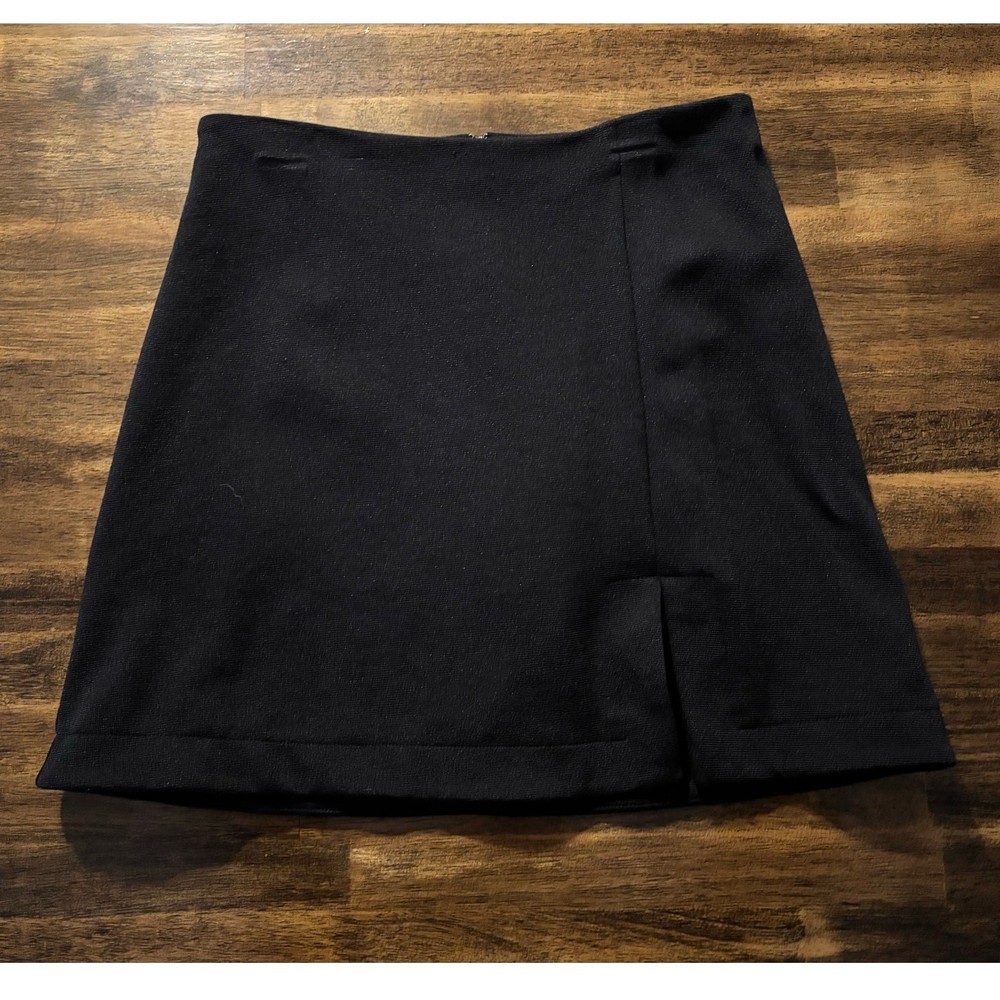 Maeve Anthropologie Women's XS Skirt Mini Short A Line Slit Stretch Basic