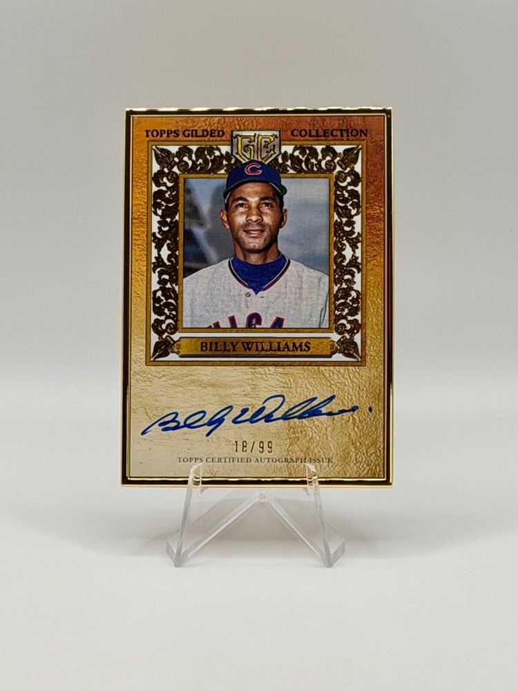 2025 Topps Gilded Billy Williams Gold Framed Hall of Fame Auto /99 #HAFA-BW Cubs