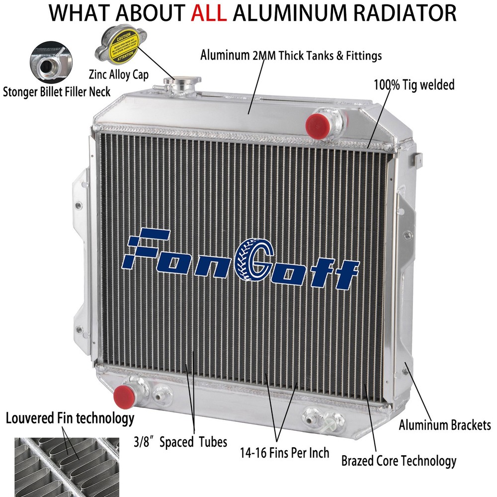 3Rows Core Aluminum Radiator For Nissan Forklift #214606G102 #214606G000